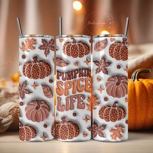 Pumpkin Spice Life 20 oz. Skinny Tumbler